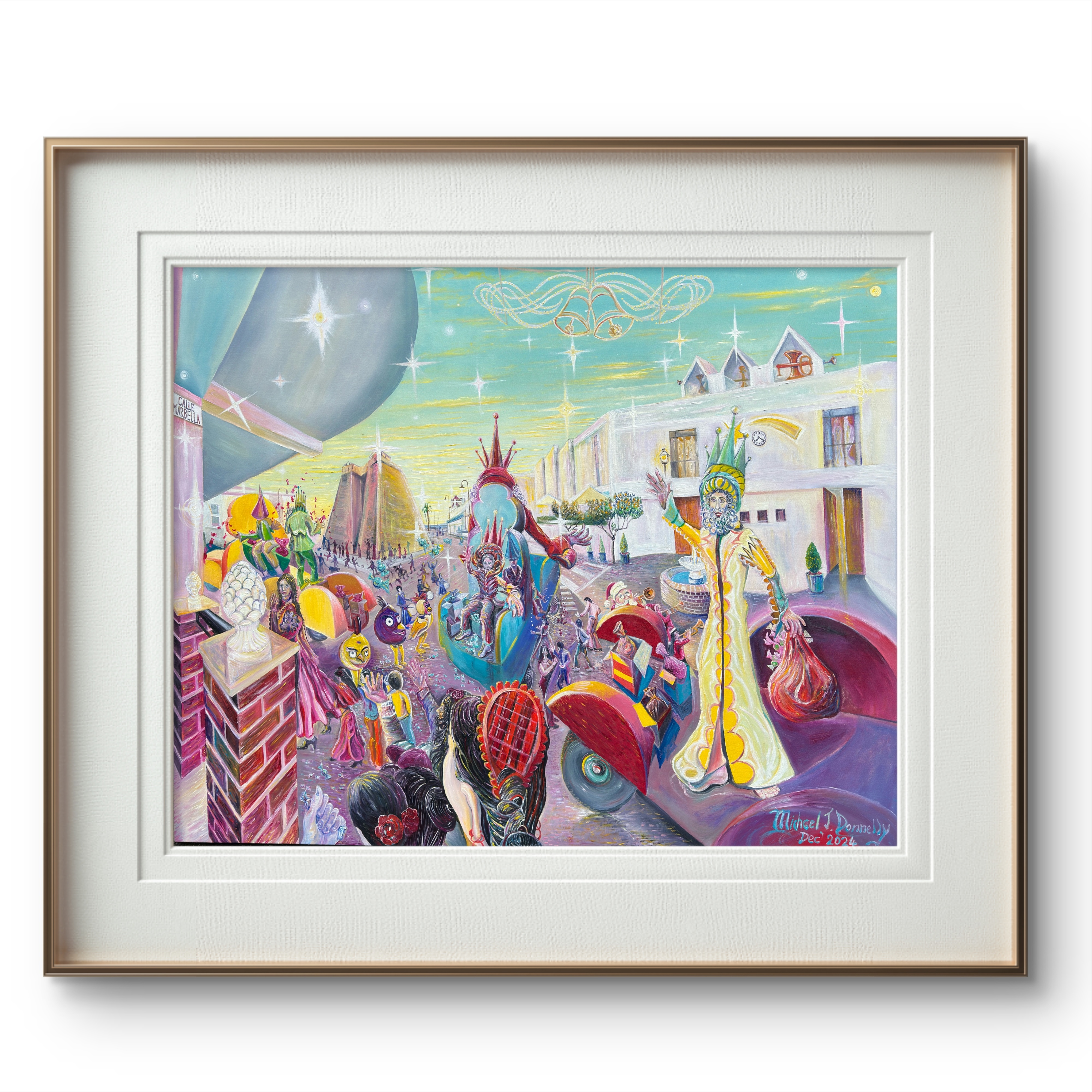 New Oil Painting ~ entitled ‘Festival of Kings La Cala de Mijas’ ~ 165cms x 125cms is now available for sale as Limited Editions in a variety of sizes and styles! 